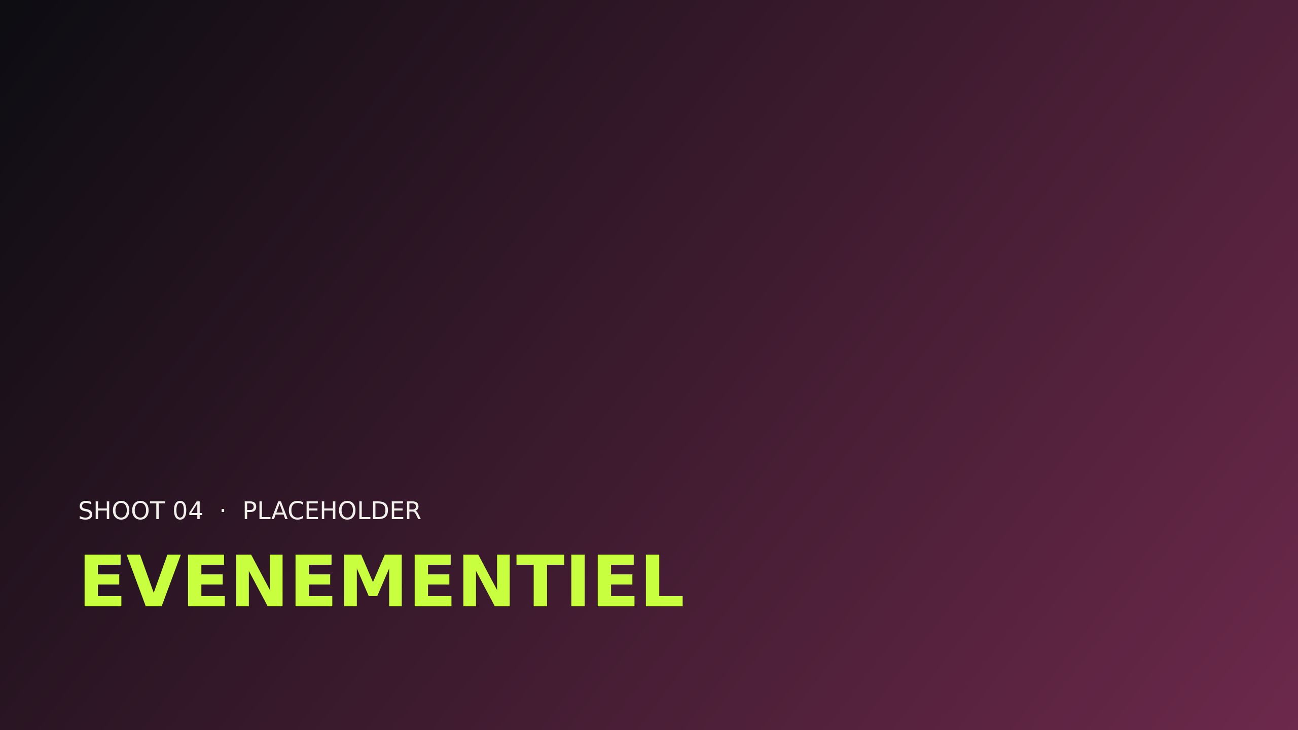 Couverture événementielle — 04